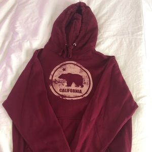Maroon California sweatshirt